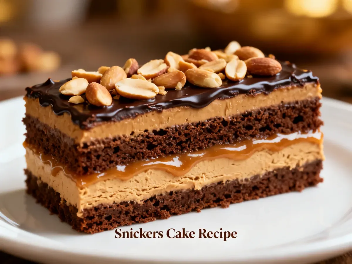 Snickers ciasto – przepis na domowy wypiek